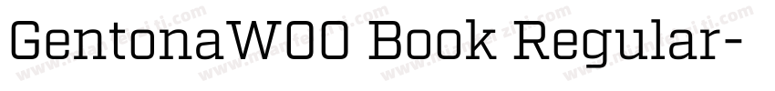 GentonaW00 Book Regular字体转换